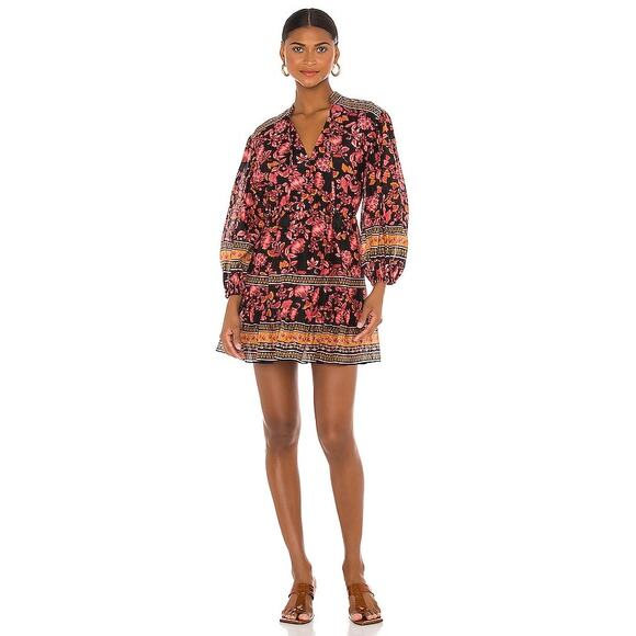 Alice + Olivia Dress Sedona Mandarin Silk Blend Multicolored Size 2 NWT - Picture 1 of 13